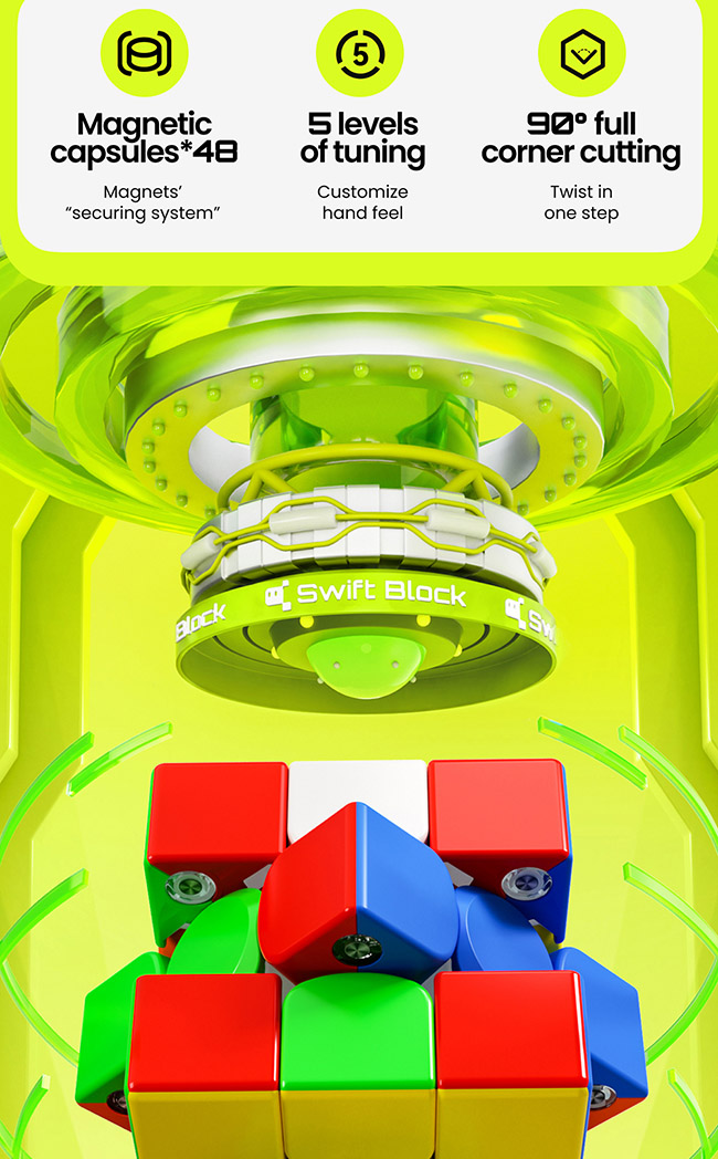 GAN Swift Block 355S 3x3 Maglev Cube